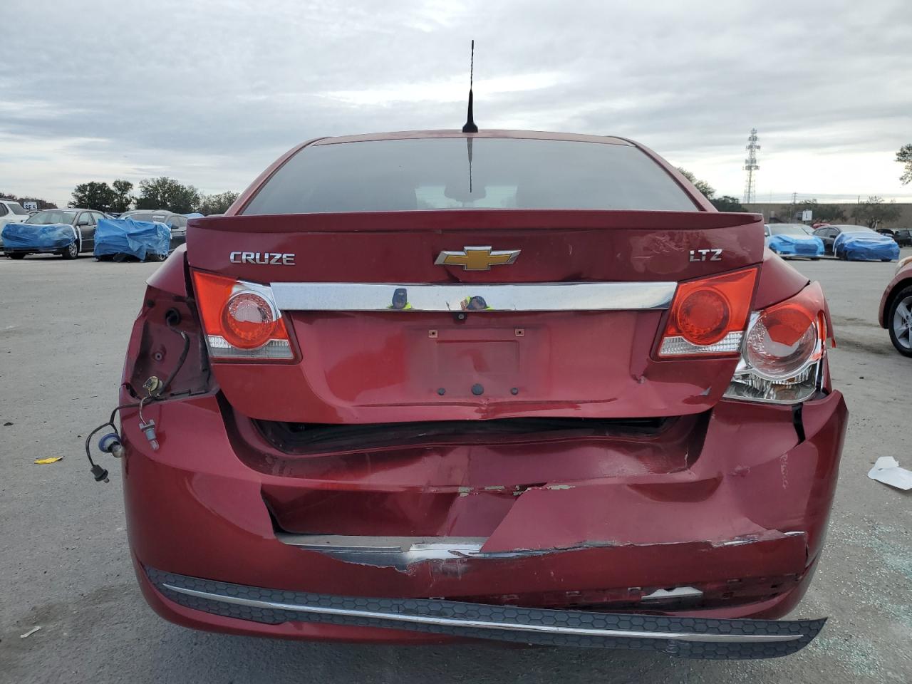 2014 Chevrolet Cruze VIN 1G1PG5SB0E7322098 Copart auction photo, rear end / minor dent/scratches damage thumbnail 6