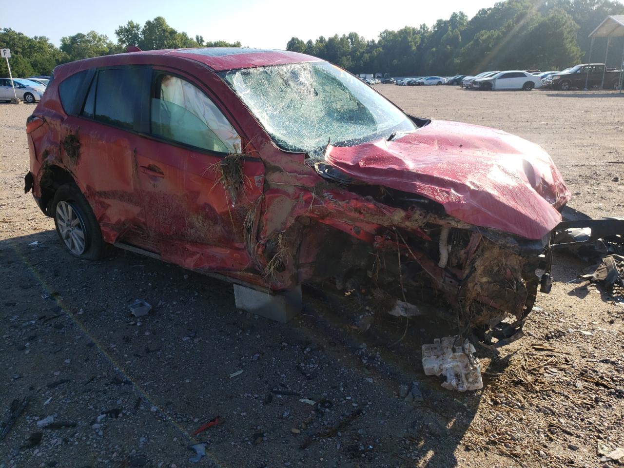 2015 Mazda CX-5 VIN JM3KE2CY1F0509912 Copart auction photo, rollover / undercarriage damage thumbnail 4