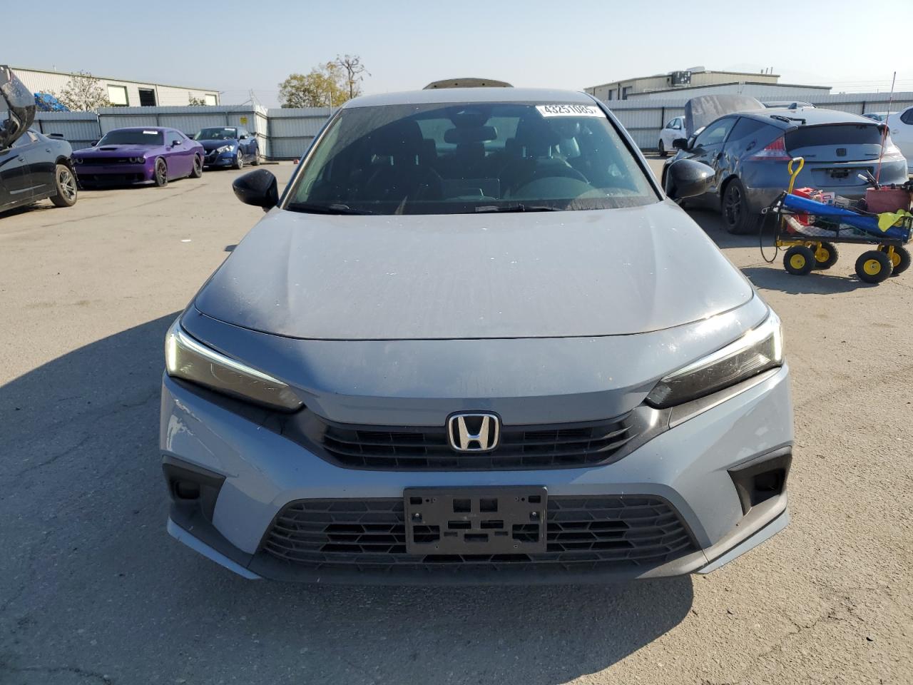 2022 Honda Civic VIN 2HGFE2F59NH543801 Copart auction photo, rear end damage thumbnail 5