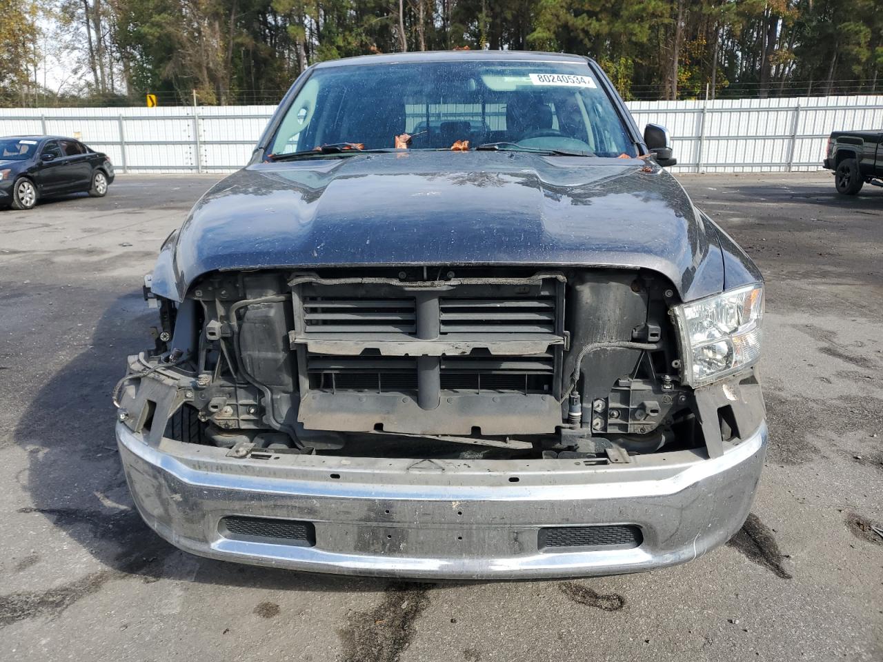 2014 RAM 1500 VIN 1C6RR6GT4ES371973 Copart auction photo, front end / side damage thumbnail 5