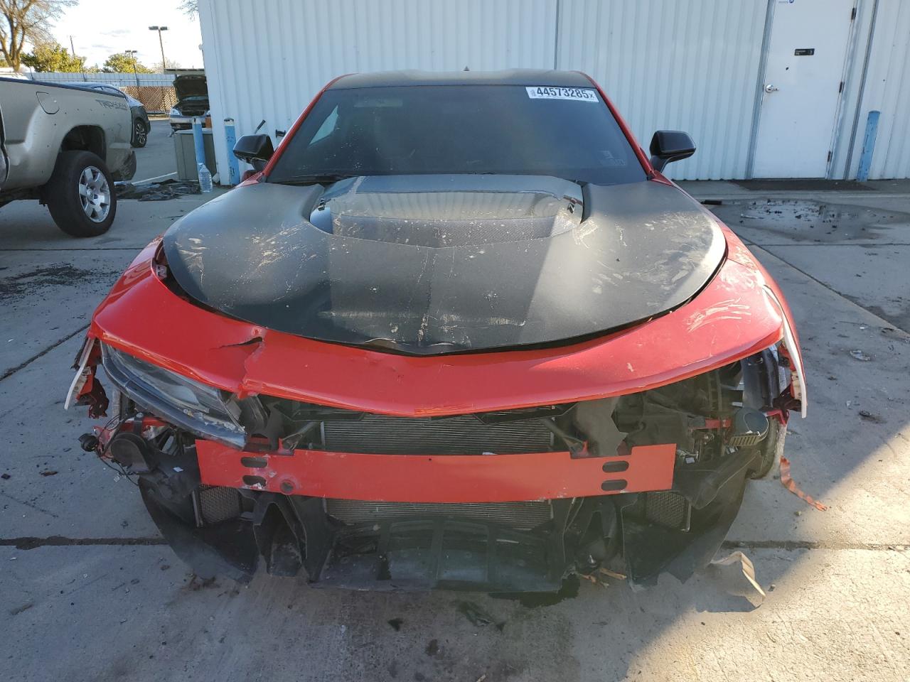 2018 Chevrolet Camaro VIN 1G1FJ1R63J0180928 Copart auction photo, front end / undercarriage damage thumbnail 5