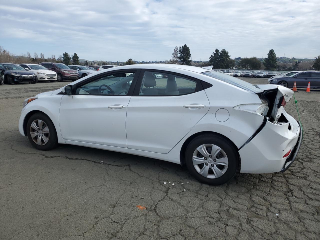 2016 Hyundai Elantra VIN 5NPDH4AE4GH734228 Copart auction photo, rear end damage thumbnail 2