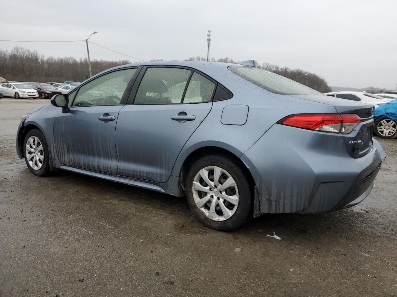 2020 Toyota Corolla VIN JTDEPRAE2LJ079041 Copart auction photo, side / rear end damage thumbnail 2