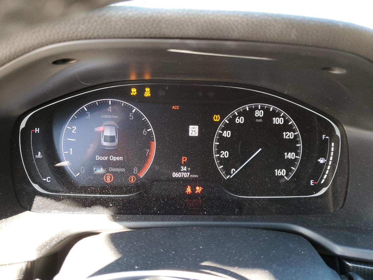 2020 Honda Accord VIN 1HGCV1F31LA131301 Copart auction photo, side damage thumbnail 9