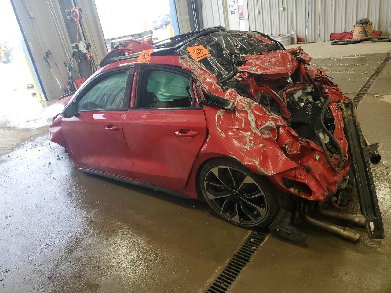 2022 Audi S3 VIN WAUJ3DGY4NA002282 Copart auction photo, all over damage thumbnail 2