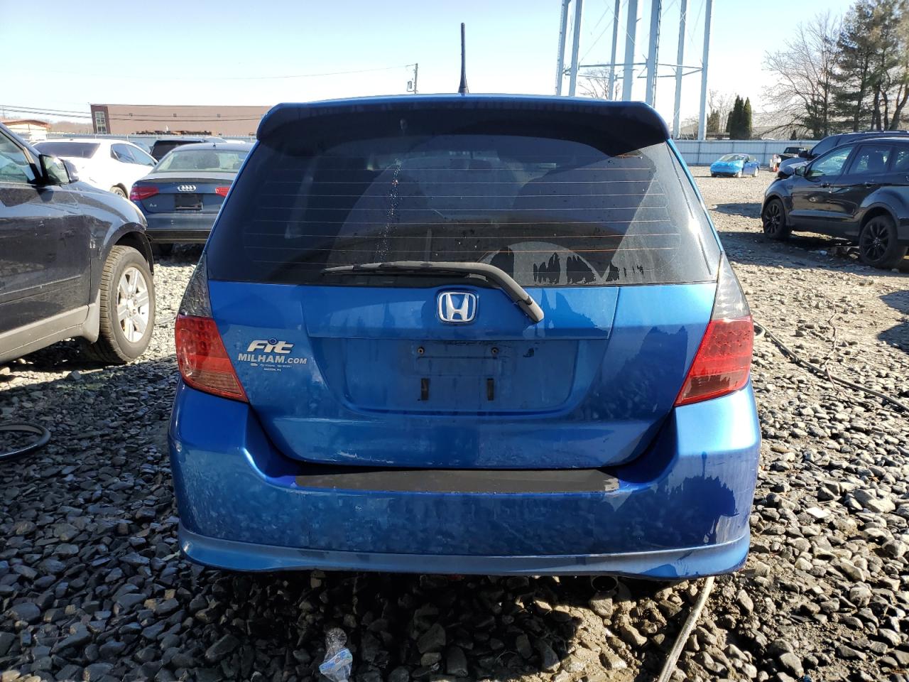 2007 Honda Fit VIN JHMGD38697S006762 Copart auction photo, front end / side damage thumbnail 6