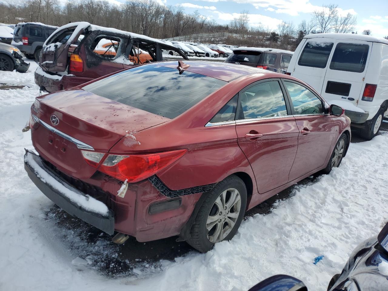 2011 Hyundai Sonata VIN 5NPEB4ACXBH110673 Copart auction photo, vandalism / rear end damage thumbnail 3