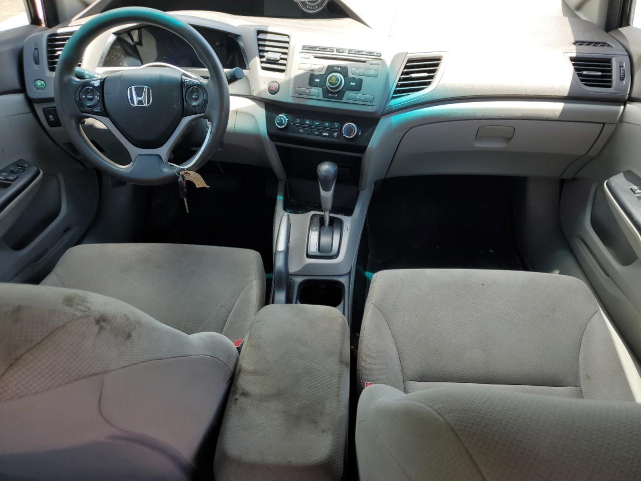 2012 Honda Civic VIN 2HGFB2F52CH591551 Copart auction photo, side / front end damage thumbnail 8
