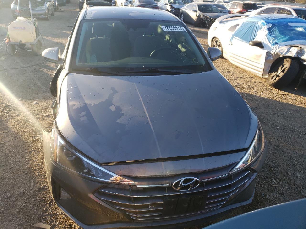 2019 Hyundai Elantra VIN 5NPD84LF8KH427515 Copart auction photo, side / front end damage thumbnail 5