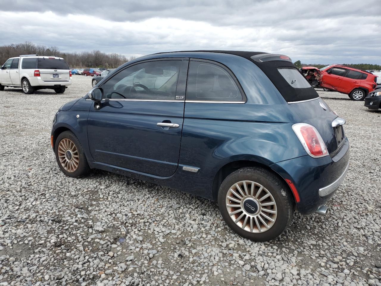 2014 Fiat 500 VIN 3C3CFFER8ET238313 Copart auction photo, vandalism damage thumbnail 2