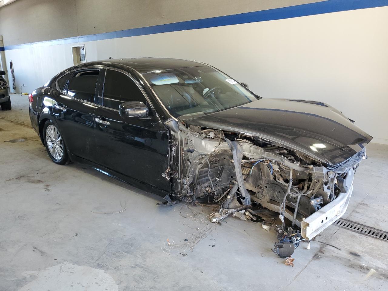 2012 Infiniti M VIN JN1EY1AP2CM910040 Copart auction photo, front end / undercarriage damage thumbnail 4