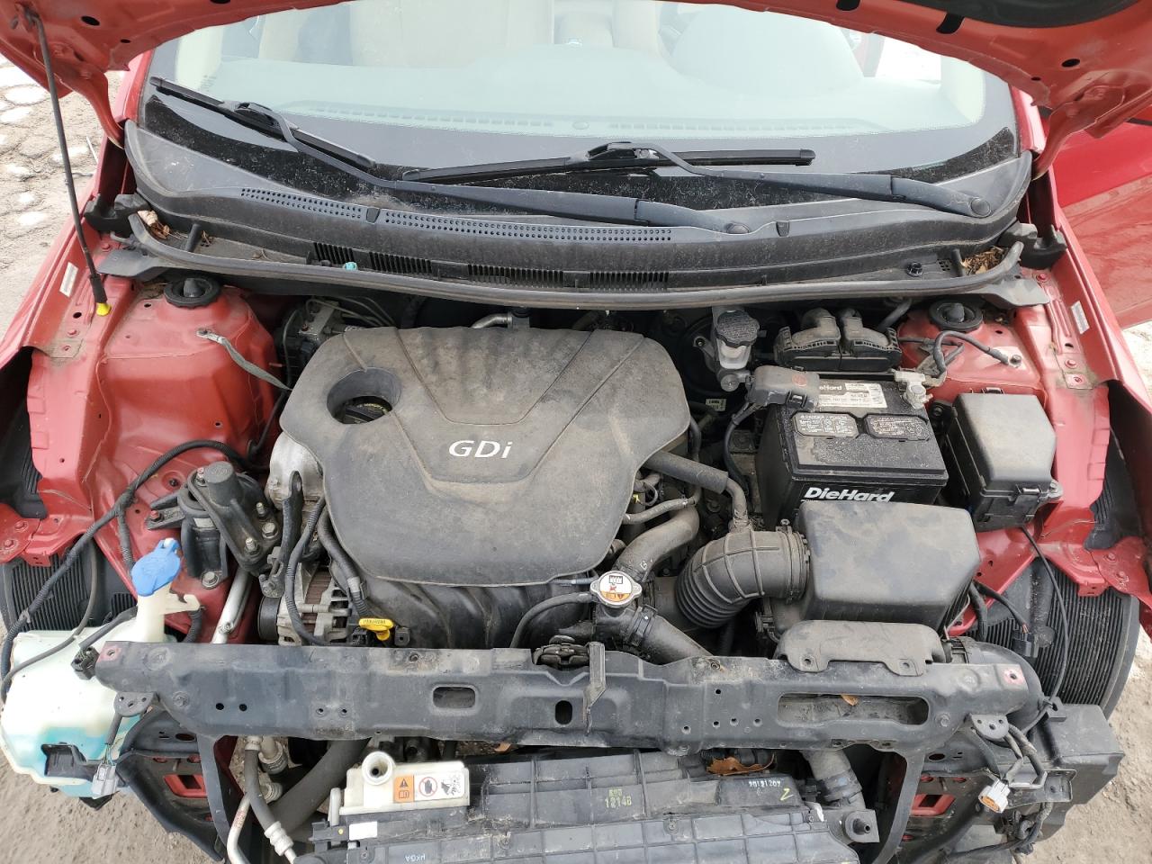2013 Hyundai Accent VIN KMHCU4AE2DU416693 Copart auction photo, front end / rear end damage thumbnail 11