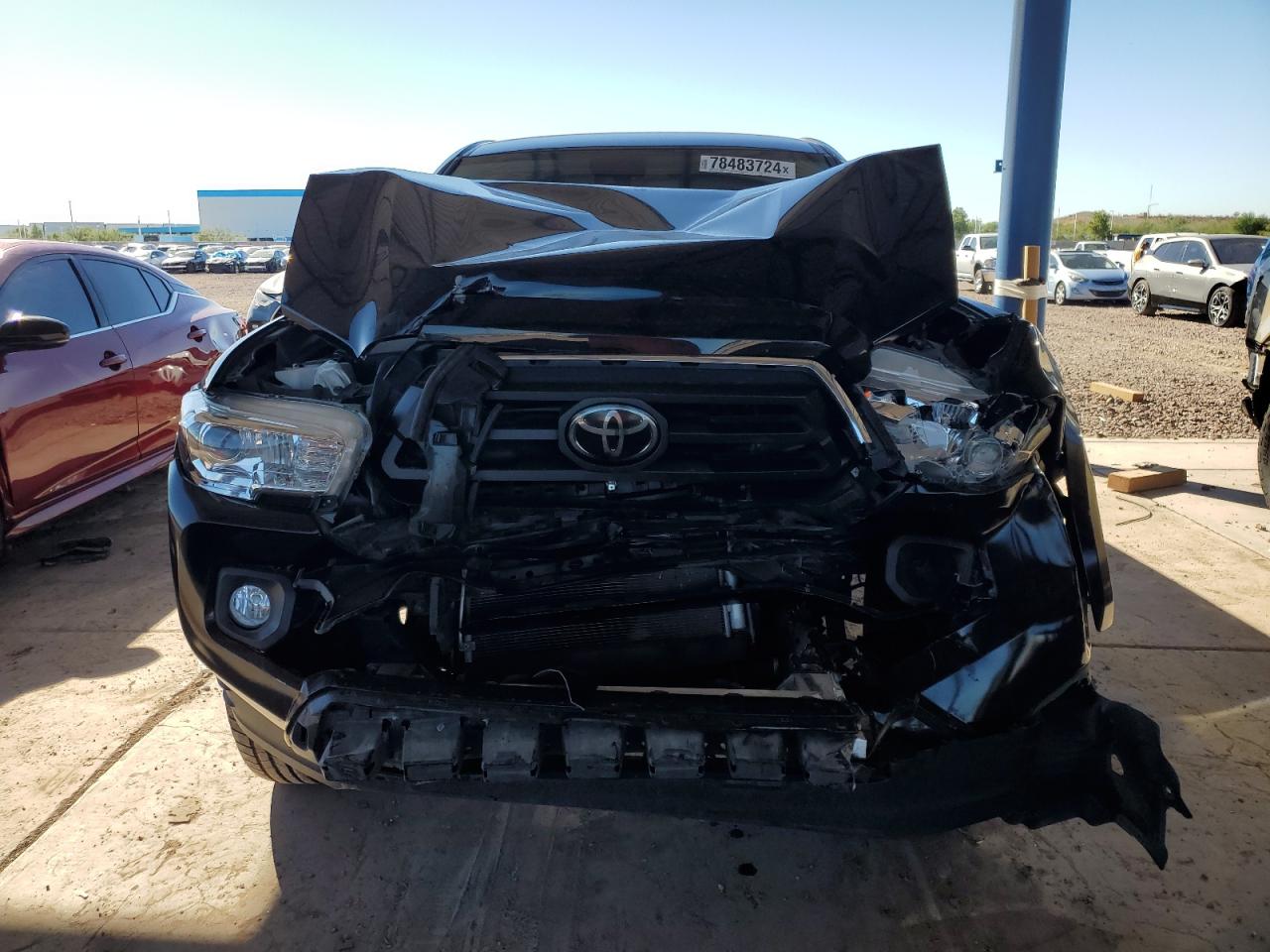 2021 Toyota Tacoma VIN 3TMCZ5AN1MM434425 Copart auction photo, front end / rear end damage thumbnail 5