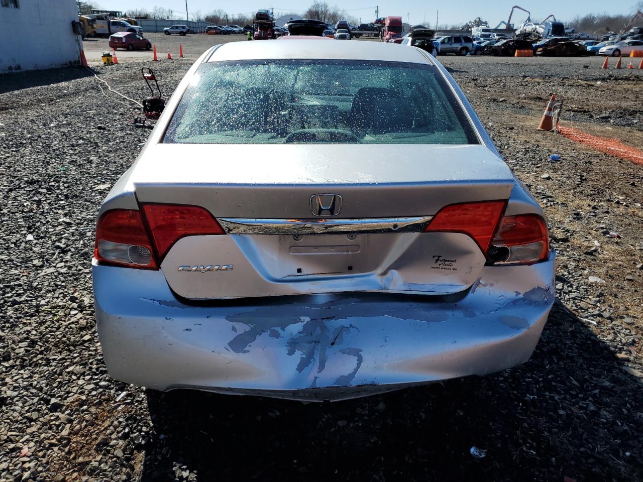 2010 Honda Civic VIN 2HGFA1F56AH301208 Copart auction photo, rear end damage thumbnail 6