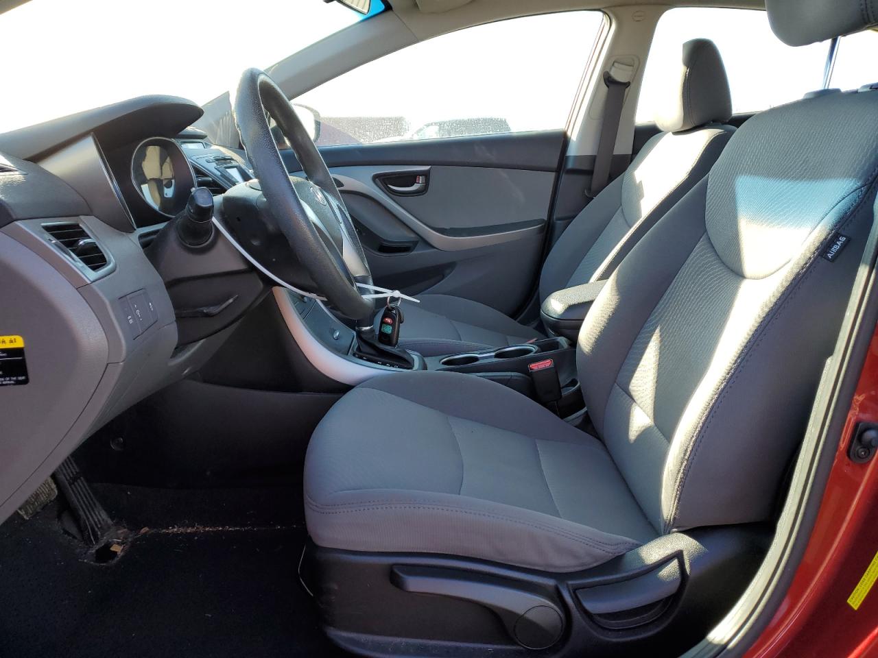 2014 Hyundai Elantra VIN 5NPDH4AEXEH540073 Copart auction photo, front end / minor dent/scratches damage thumbnail 7