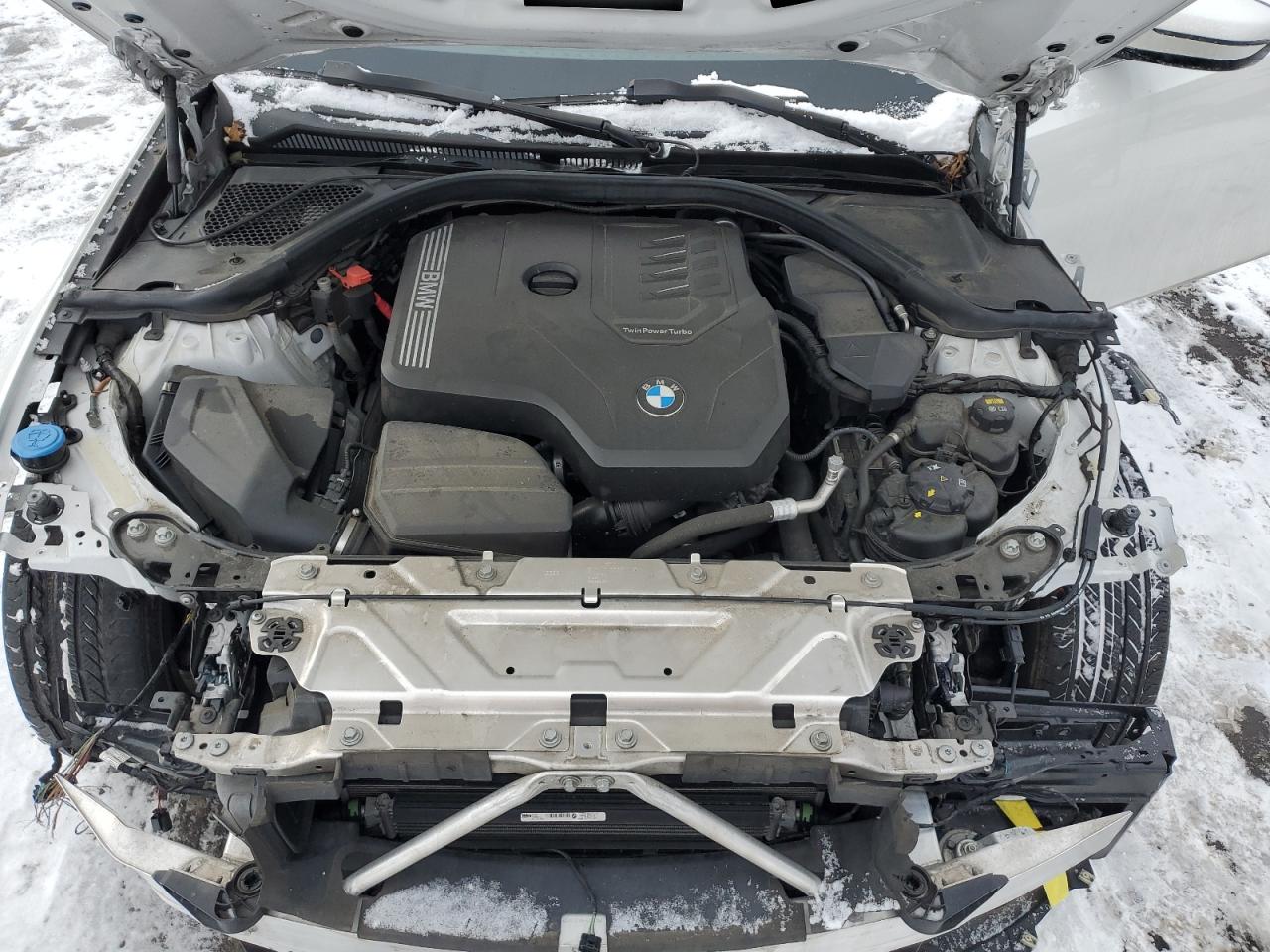2019 BMW 3er VIN WBA5R7C55KAJ78959 Copart auction photo, front end / side damage thumbnail 11