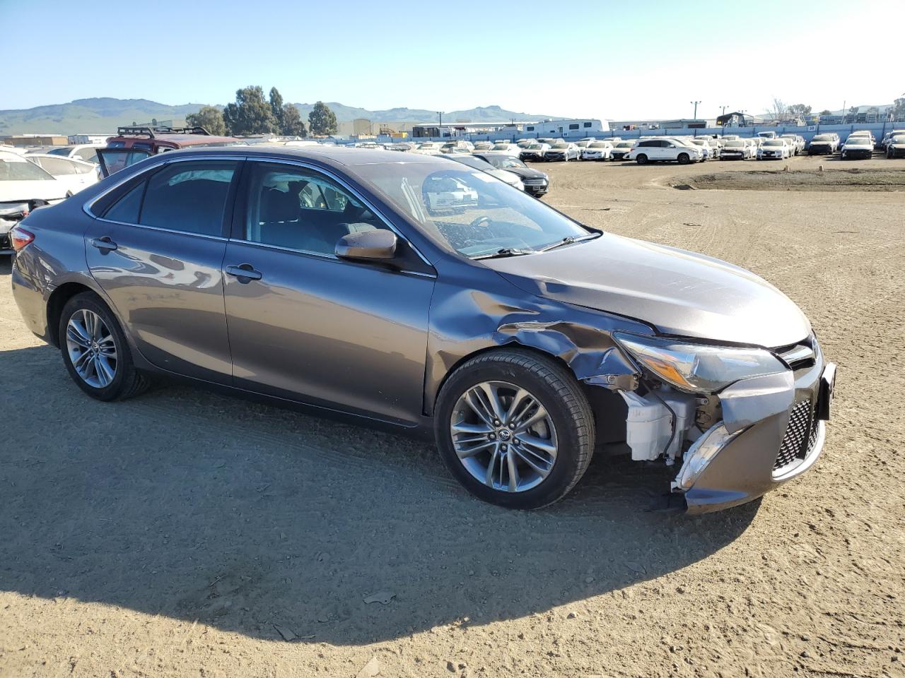 2015 Toyota Camry VIN 4T1BF1FK8FU910370 Copart auction photo, front end / rear end damage thumbnail 4