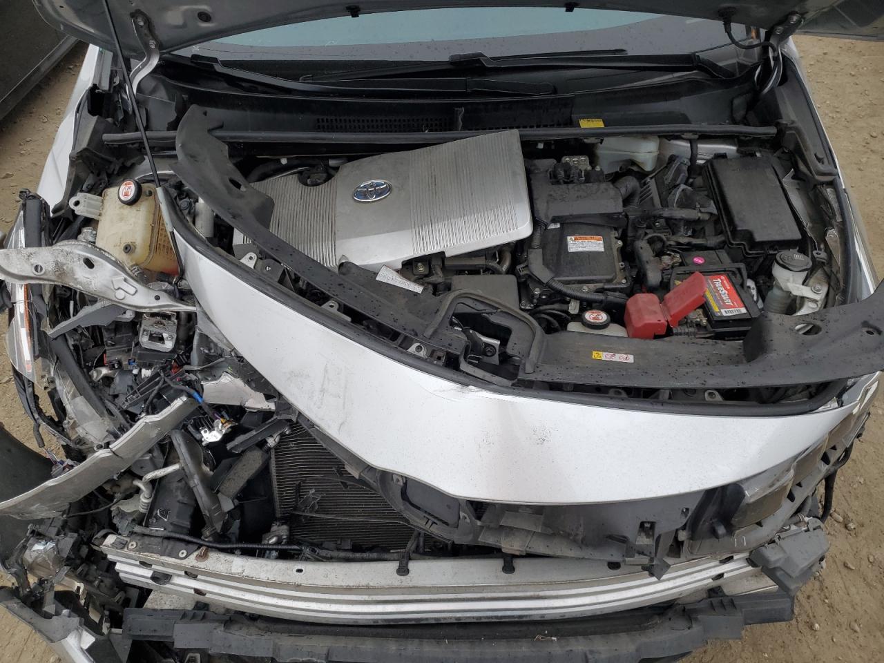 2017 Toyota Prius VIN JTDKARFP7H3053853 Copart auction photo, front end / rear end damage thumbnail 12