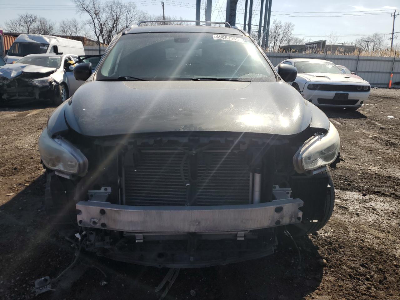2013 Infiniti JX VIN 5N1AL0MM7DC339539 Copart auction photo, front end / side damage thumbnail 5