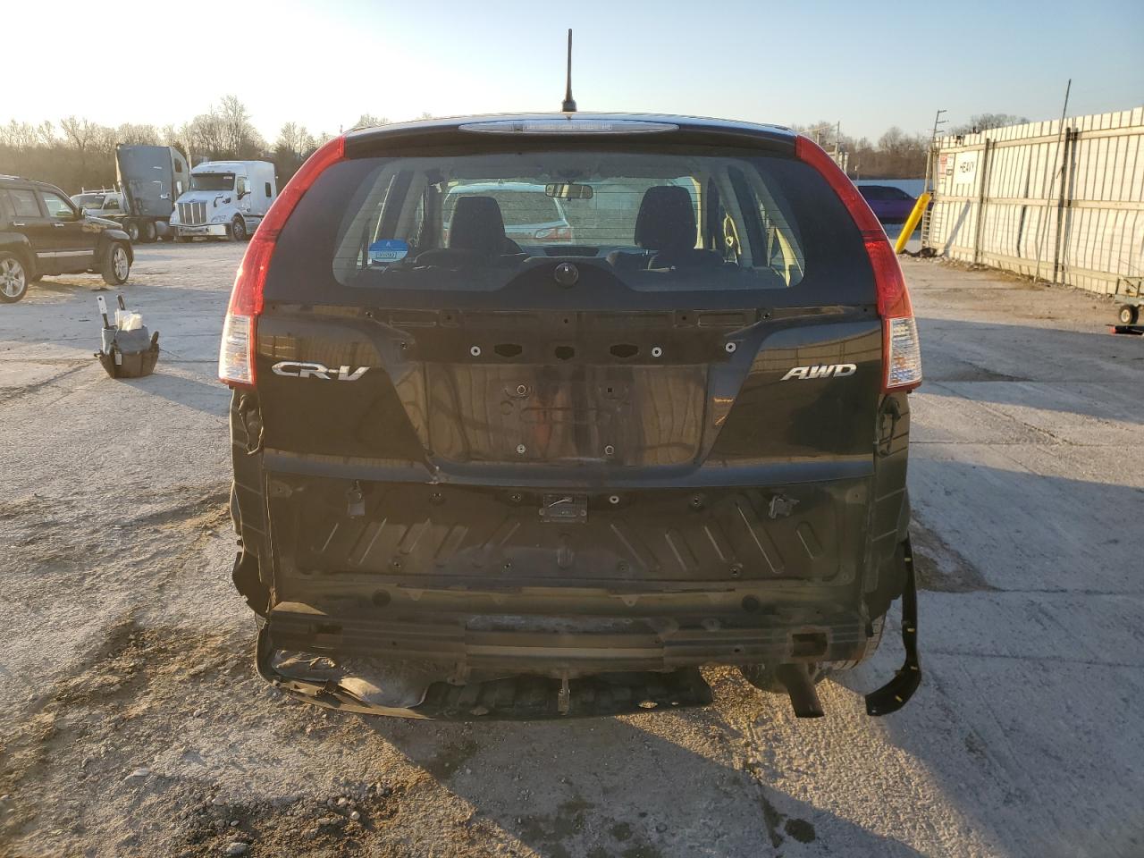 2012 Honda CR-V VIN 2HKRM4H34CH609570 Copart auction photo, rear end damage thumbnail 6