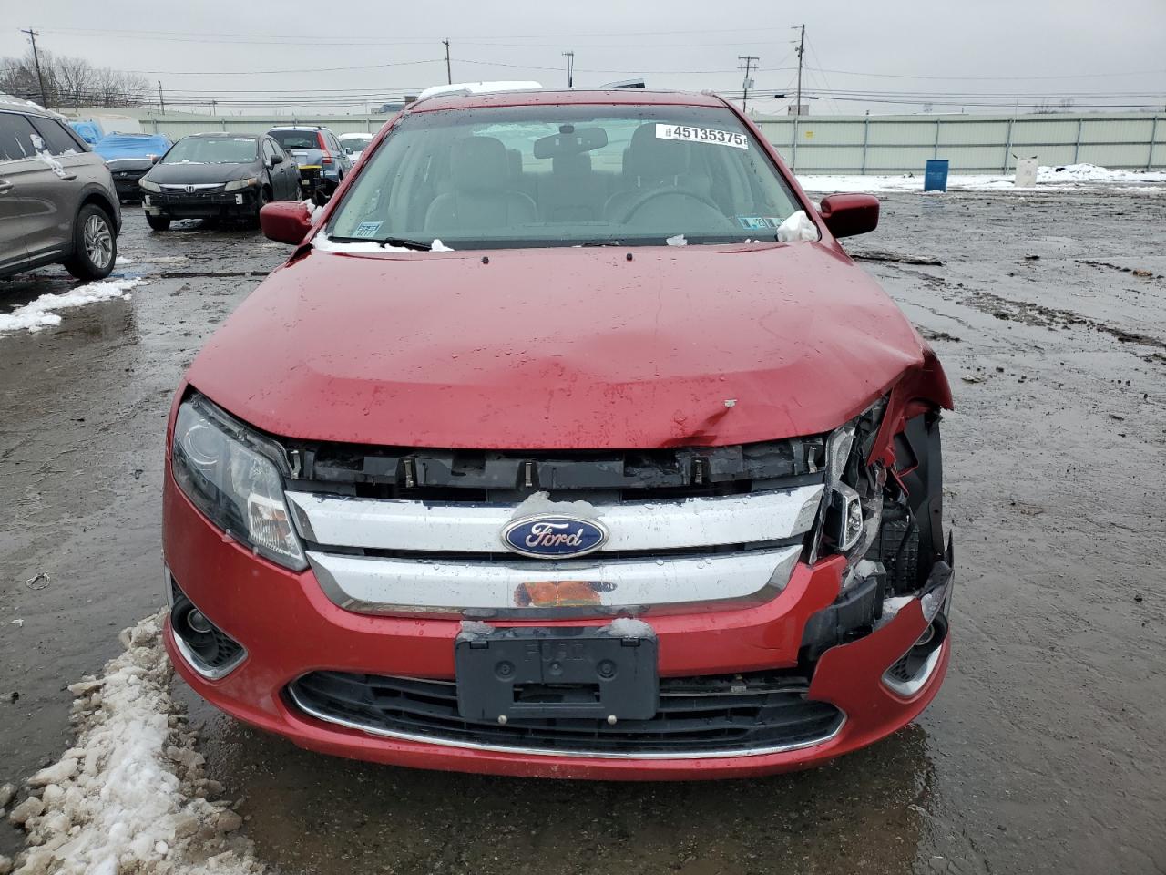 2010 Ford Fusion VIN 3FAHP0JA9AR325887 Copart auction photo, front end / rear end damage thumbnail 5