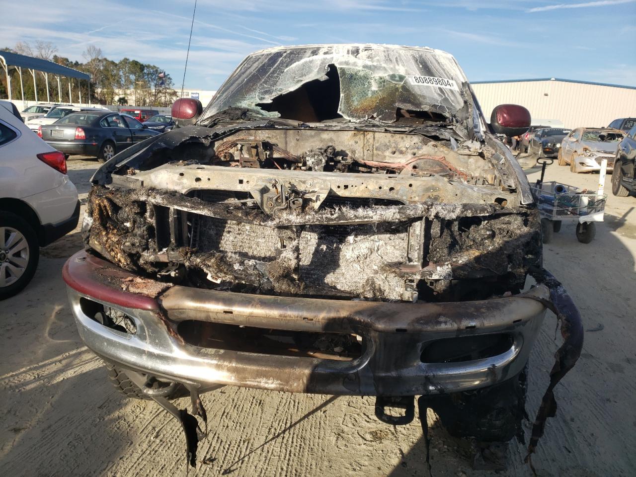 1997 Ford F-150 VIN 1FTDF18W7VNA43842 Copart auction photo, burn - engine damage thumbnail 5