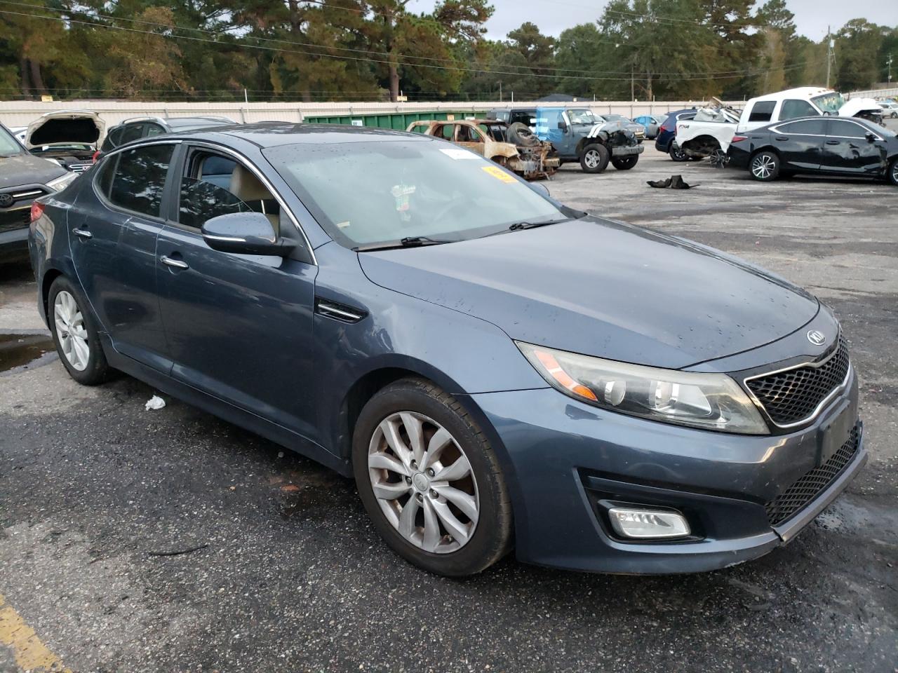 2015 KIA Optima VIN 5XXGM4A76FG416714 Copart auction photo, side damage thumbnail 4