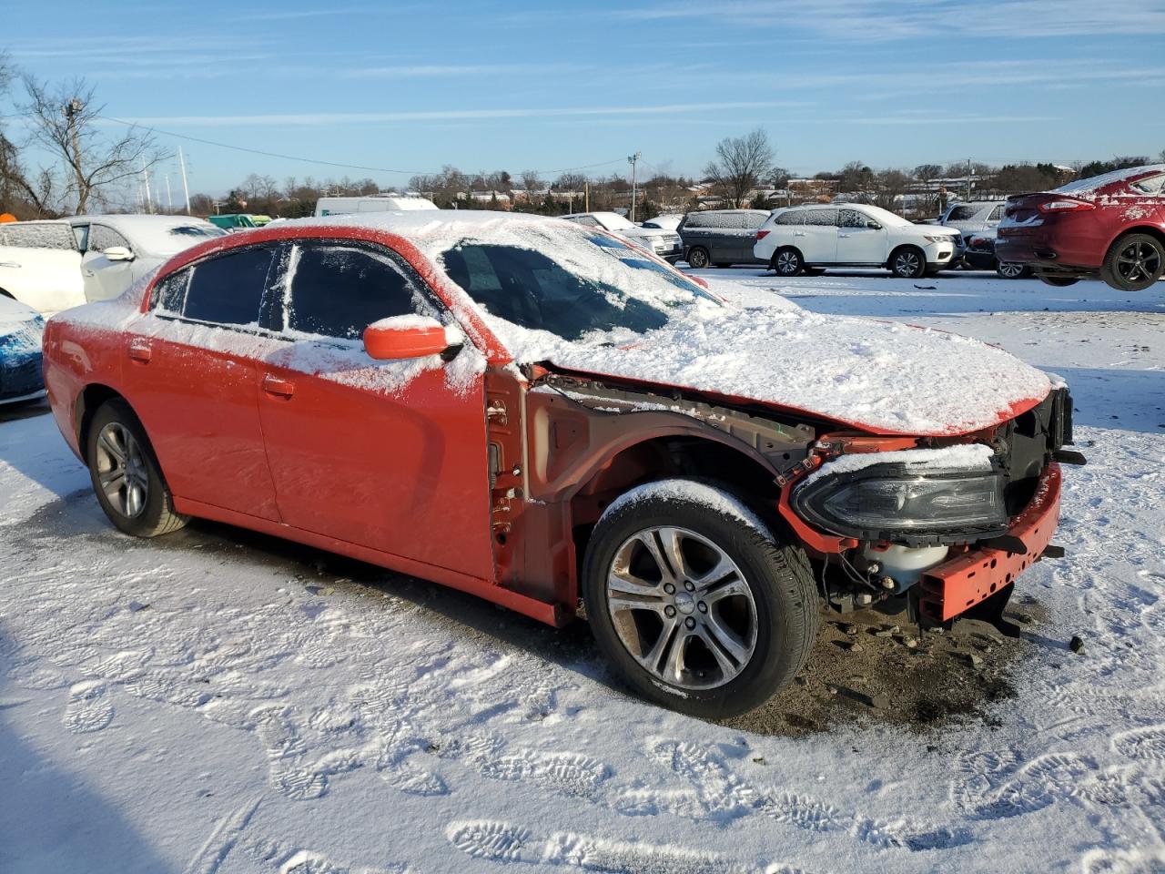 2020 Dodge Charger VIN 2C3CDXBG5LH144152 Copart auction photo, front end damage thumbnail 4