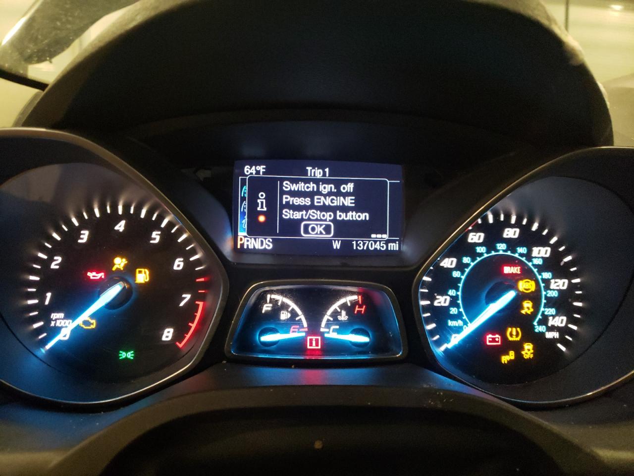 2014 Ford Escape VIN 1FMCU9J90EUD07733 Copart auction photo, front end / side damage thumbnail 9
