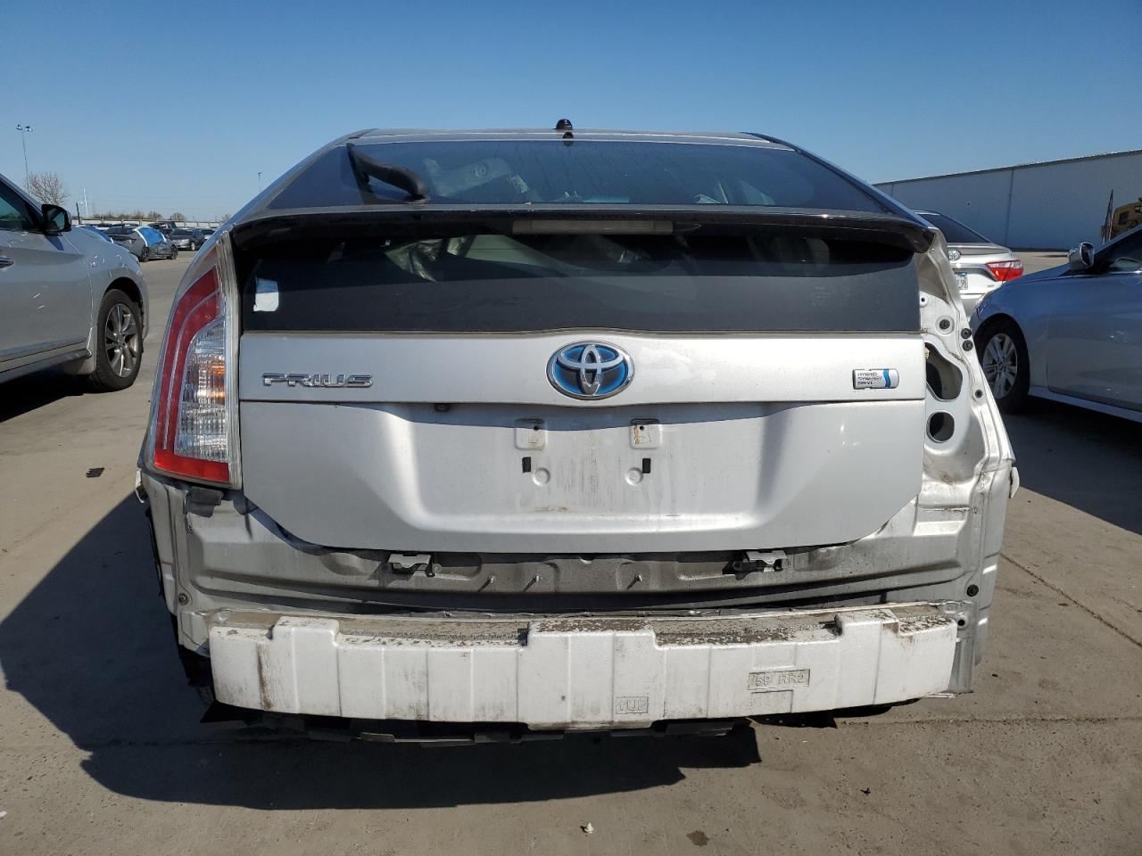 2015 Toyota Prius VIN JTDKN3DU7F1999843 Copart auction photo, all over / stripped damage thumbnail 6