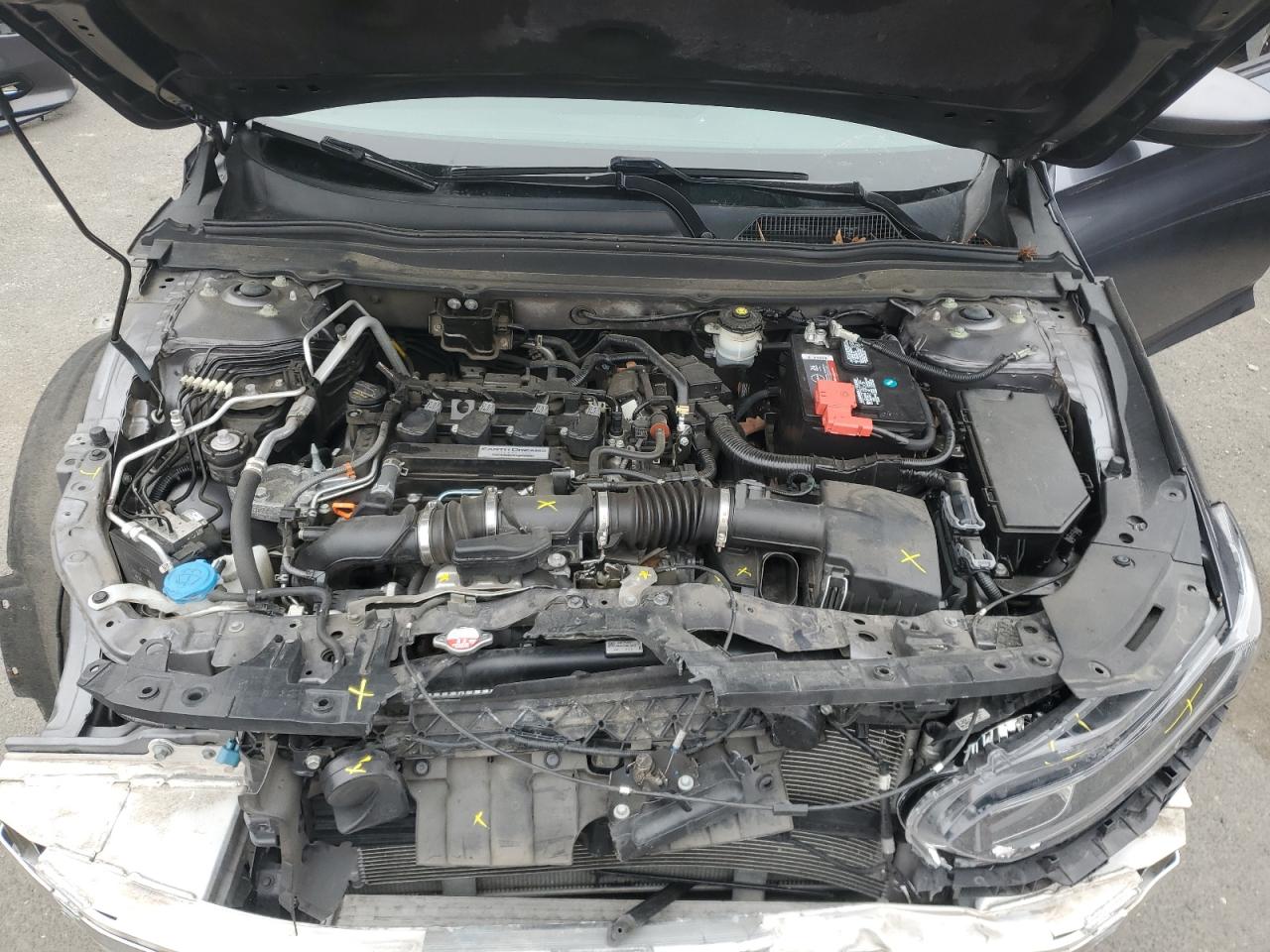 2020 Honda Accord VIN 1HGCV1F42LA075751 Copart auction photo, front end / side damage thumbnail 11