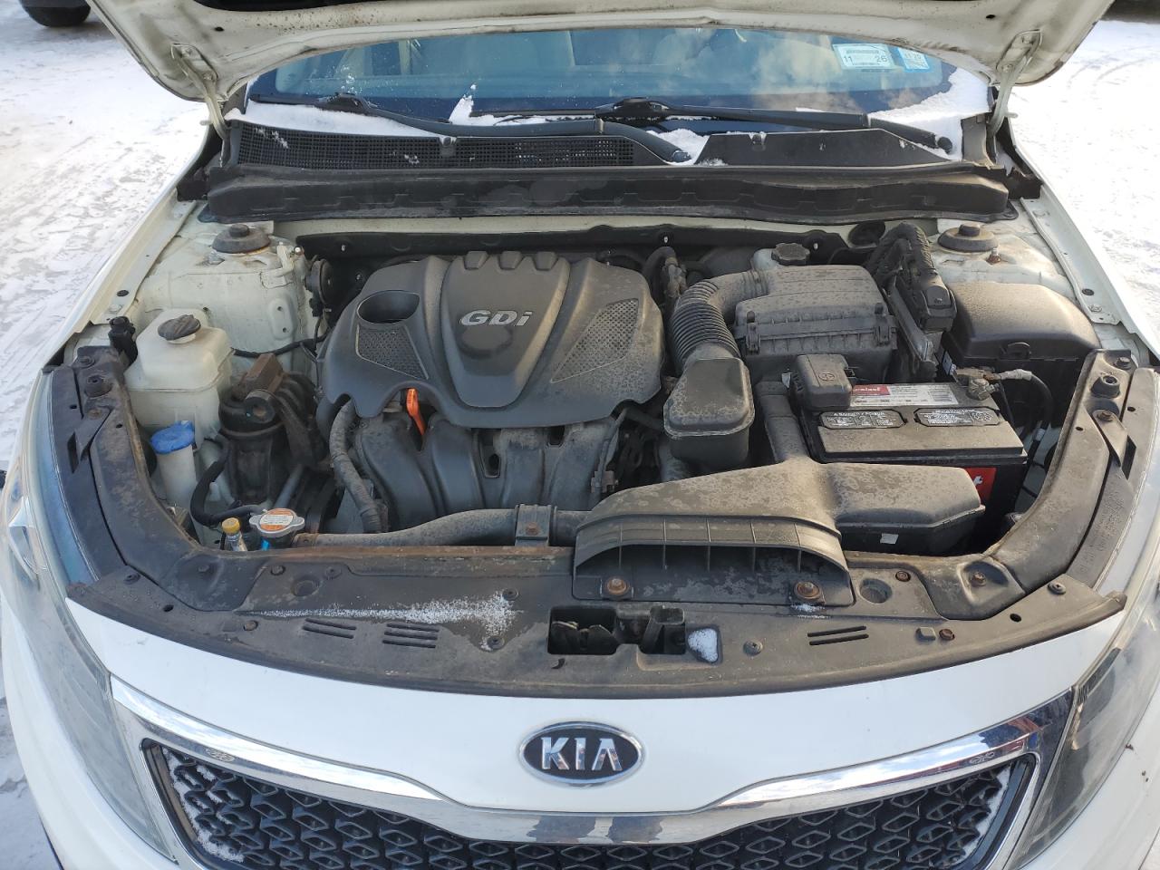 2011 KIA Optima VIN KNAGM4A76B5129174 Copart auction photo, front end / top/roof damage thumbnail 11