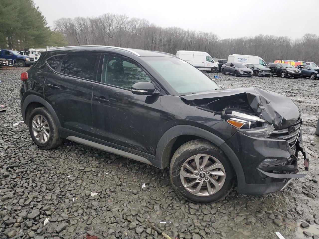 2017 Hyundai Tucson VIN KM8J3CA25HU296615 Copart auction photo, front end damage thumbnail 4