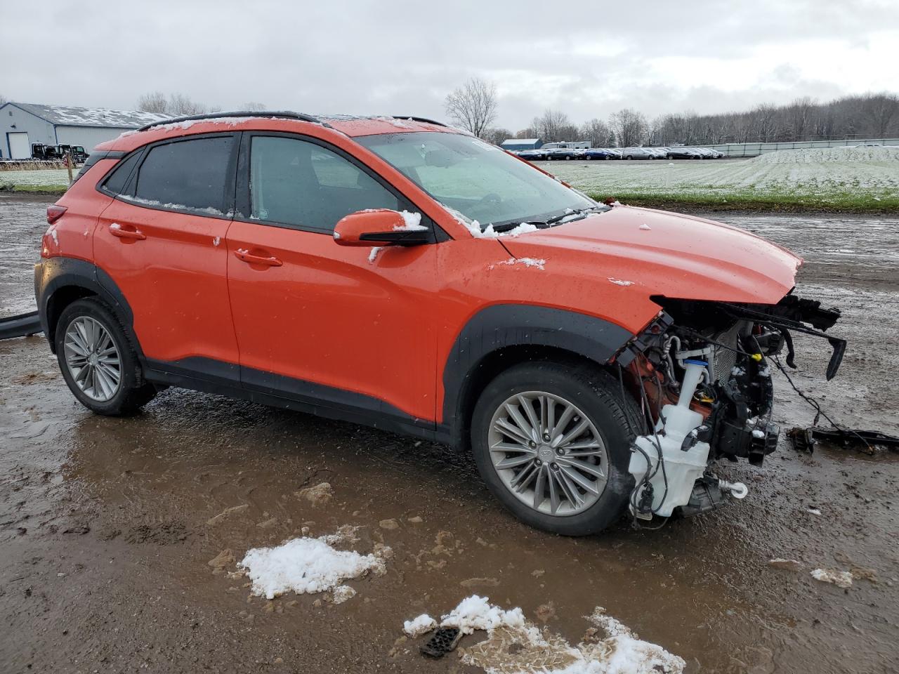 2019 Hyundai Kona VIN KM8K6CAA0KU383977 Copart auction photo, front end damage thumbnail 4