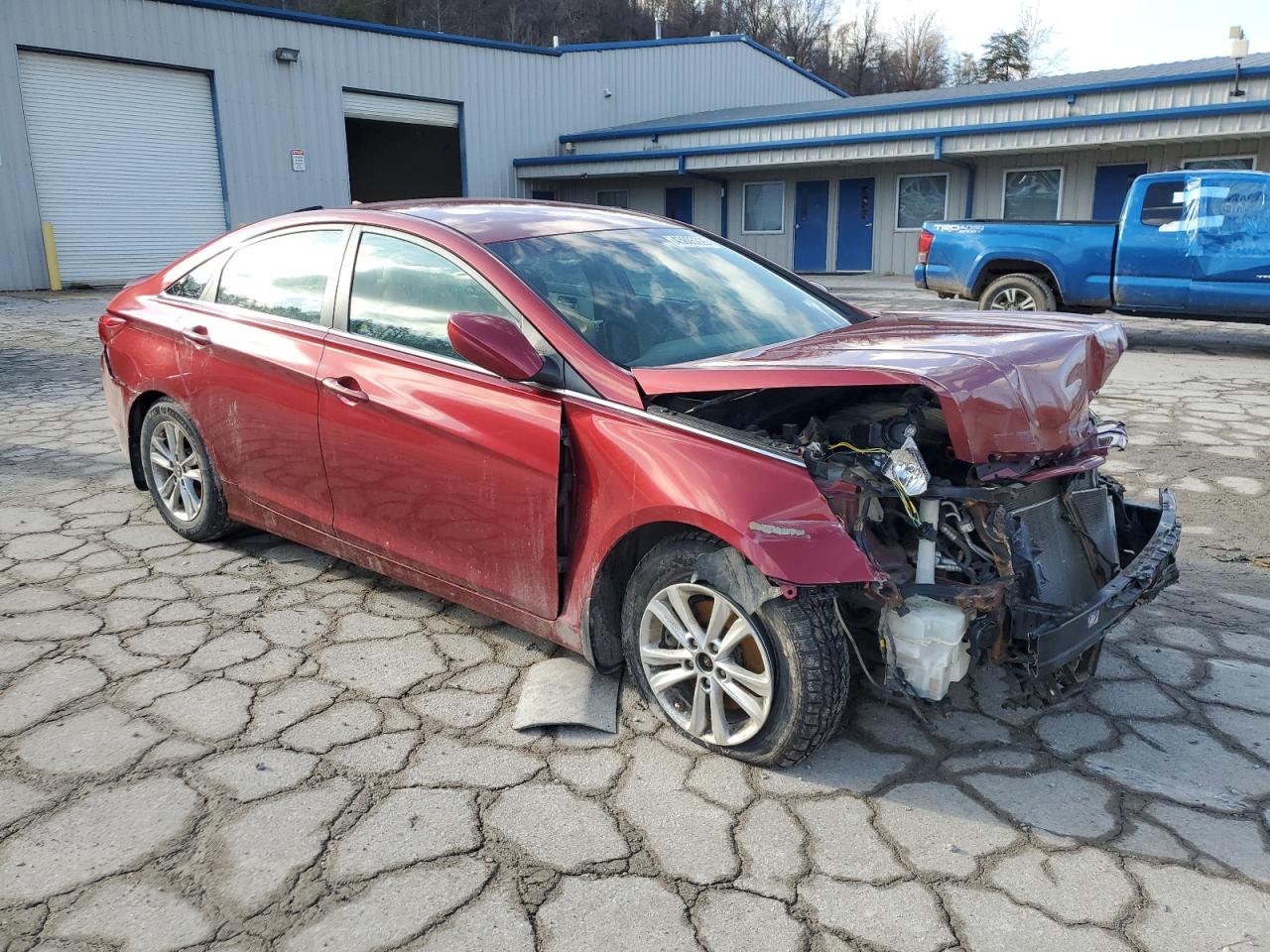 2013 Hyundai Sonata VIN 5NPEB4AC1DH583672 Copart auction photo, front end / rear end damage thumbnail 4