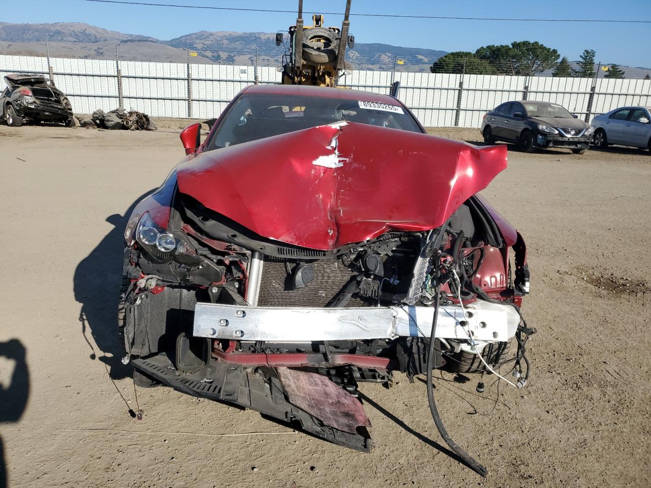 2014 Lexus IS VIN JTHBE1D25E5002606 Copart auction photo, all over damage thumbnail 5