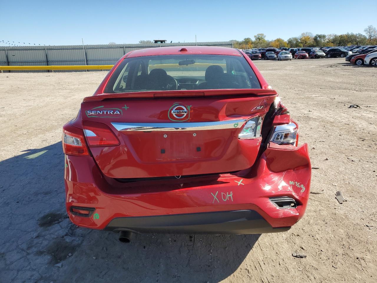 2018 Nissan Sentra VIN 3N1AB7AP1JY310042 Copart auction photo, rear end damage thumbnail 6