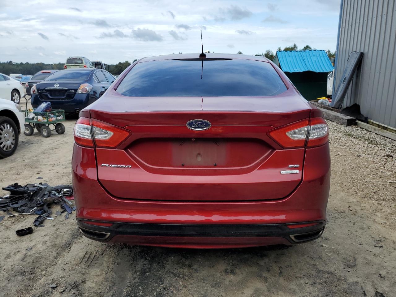 2015 Ford Fusion VIN 3FA6P0H92FR157603 Copart auction photo, front end / rear end damage thumbnail 6