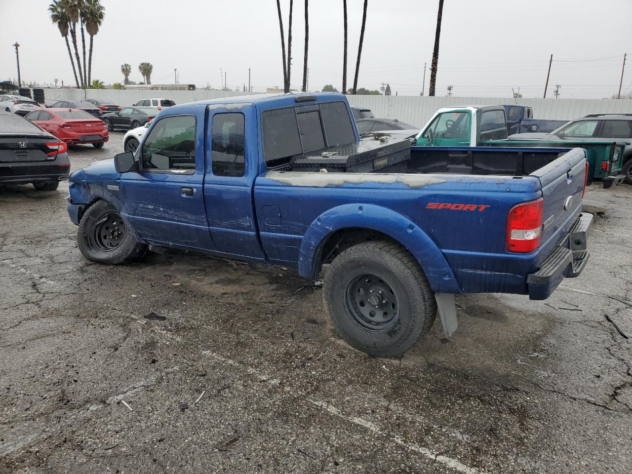 2007 Ford Ranger VIN 1FTYR44U57PA36197 Copart auction photo, side / undercarriage damage thumbnail 2