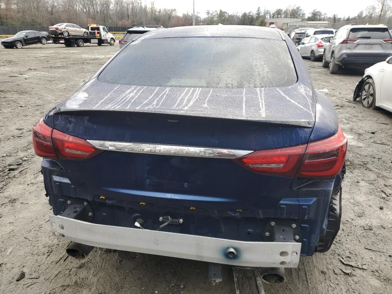 2018 Infiniti Q50 VIN JN1EV7AR0JM443551 Copart auction photo, all over damage thumbnail 6