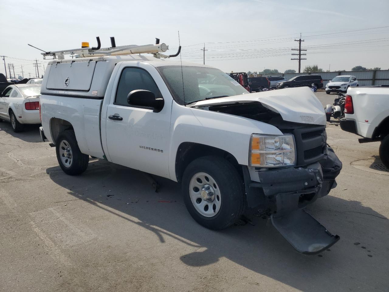 2012 Chevrolet Silverado VIN 1GCNCPEX6CZ136046 Copart auction photo, front end / undercarriage damage thumbnail 4