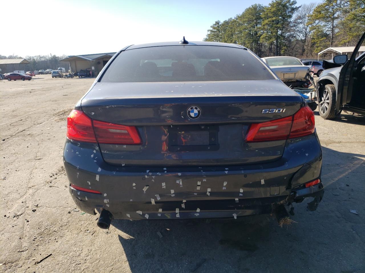 2017 BMW 5er VIN WBAJA5C33HWA35211 Copart auction photo, undercarriage / rear end damage thumbnail 6