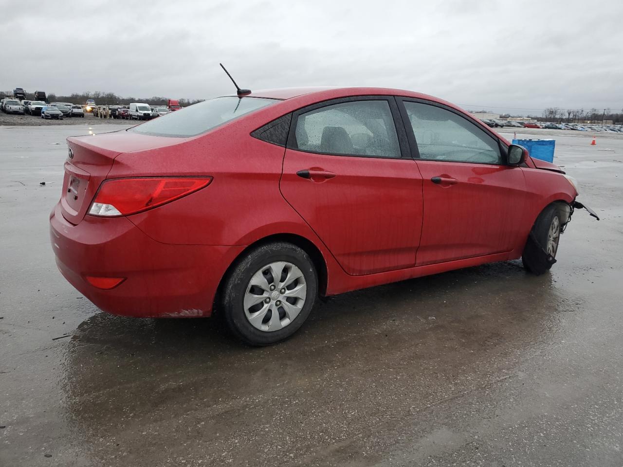 2015 Hyundai Accent VIN KMHCT4AEXFU796369 Copart auction photo, front end damage thumbnail 3