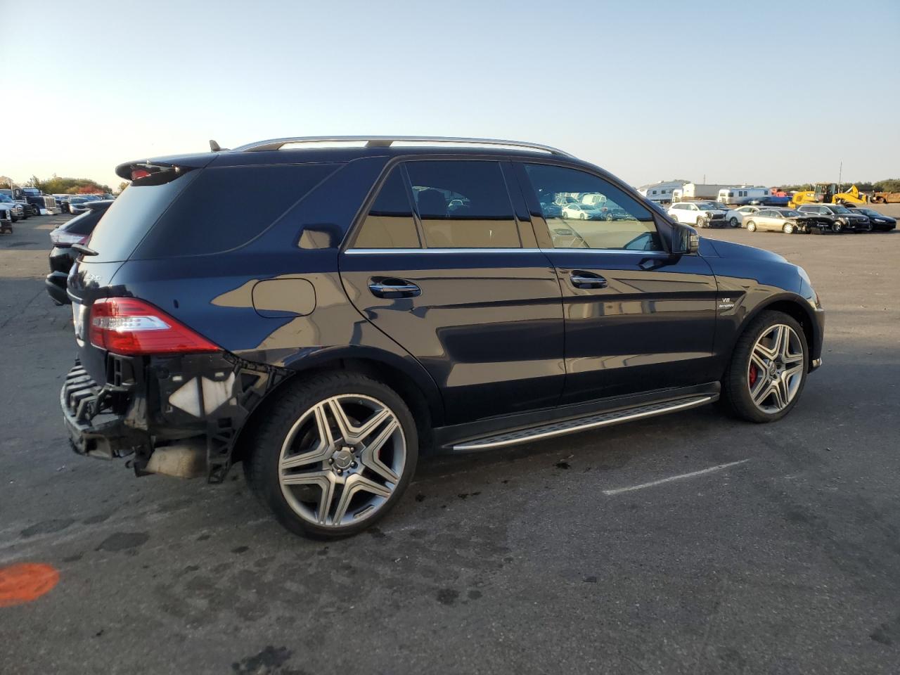2014 Mercedes-Benz M-klasse VIN 4JGDA7EB2EA290319 Copart auction photo, rear end damage thumbnail 3