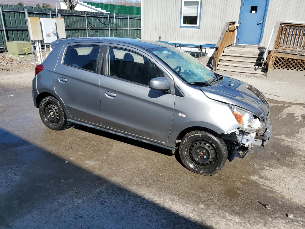 2020 Mitsubishi Mirage VIN ML32A3HJXLH002822 Copart auction photo, front end / side damage thumbnail 4