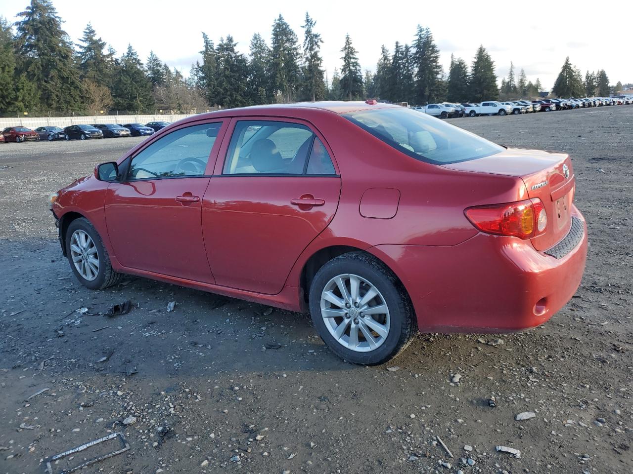 2009 Toyota Corolla VIN JTDBL40E499067356 Copart auction photo, front end / side damage thumbnail 2