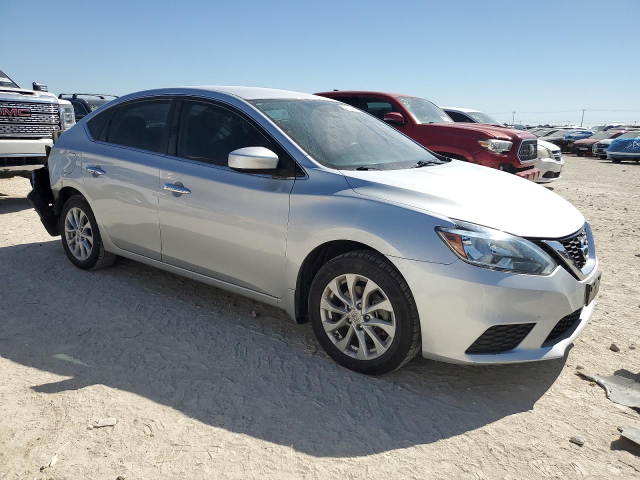 2019 Nissan Sentra VIN 3N1AB7AP0KY298497 Copart auction photo, rear end / minor dent/scratches damage thumbnail 4