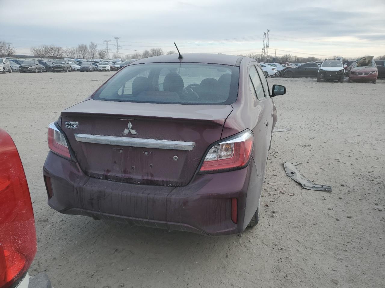 2021 Mitsubishi Mirage VIN ML32FUFJ4MHF05471 Copart auction photo, front end damage thumbnail 6