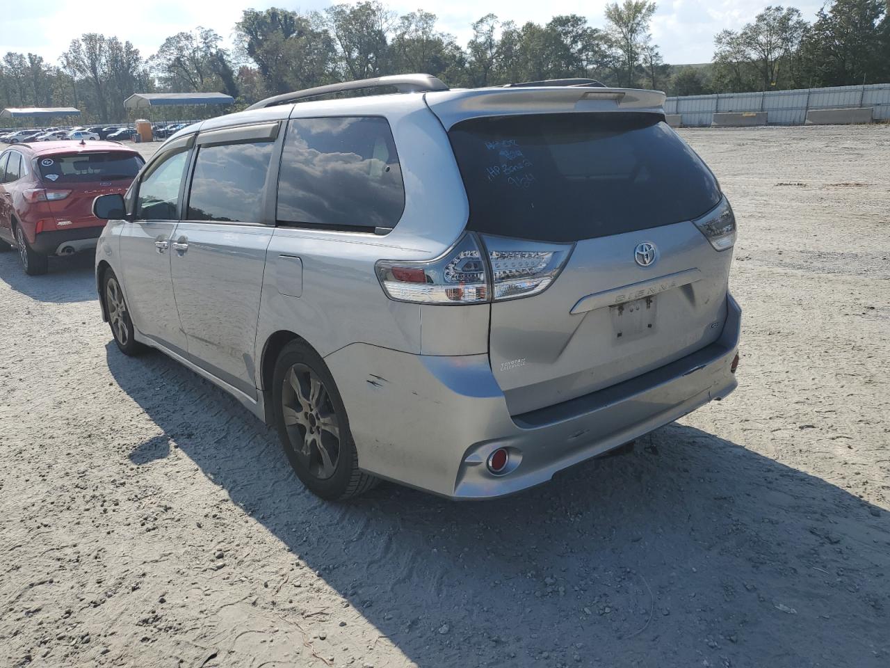 2015 Toyota Sienna VIN 5TDXK3DC4FS543467 Copart auction photo, side damage thumbnail 2