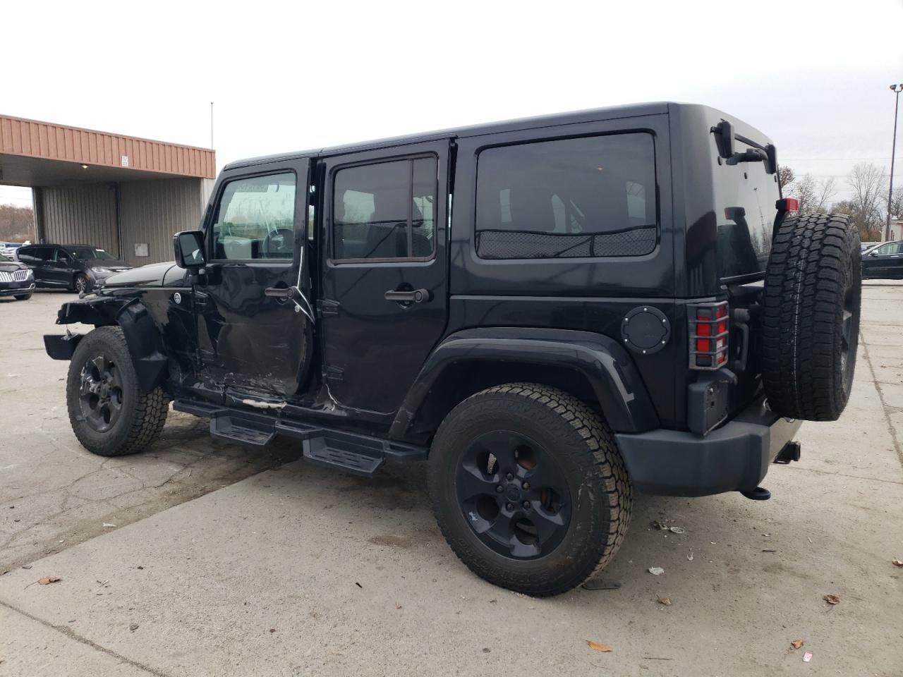 2015 Jeep Wrangler VIN 1C4BJWEG3FL756928 Copart auction photo, front end / side damage thumbnail 2